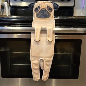 Pug Hanging Hand Towel